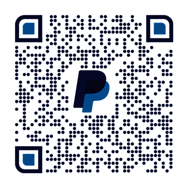 QR-Code to donate via Paypal.